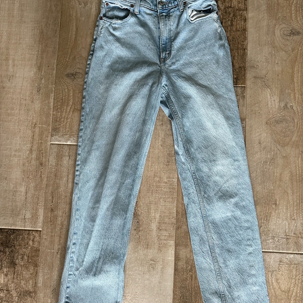 Abercrombie & Fitch Blue Straight Leg Jeans